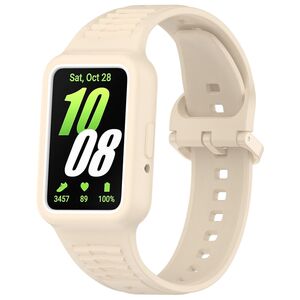 F�r Samsung Galaxy Fit 3 Silikon Band integriertem Geh�use Beige