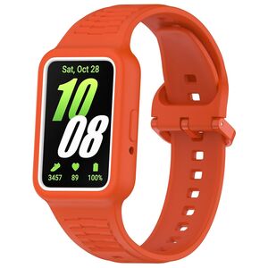F�r Samsung Galaxy Fit 3 Silikon Arm Band integriertem Geh�use Orange