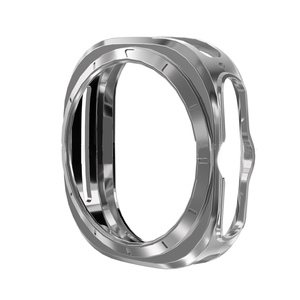 Fr Samsung Galaxy Watch Ultra 47mm TPU Hlle Schutz Gehuse Silber