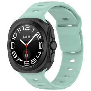 F�r Samsung Galaxy Watch Ultra 47mm Solid Color Silikon Band T�rkis