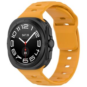 Fr Samsung Galaxy Watch Ultra 47mm Solid Color Silikon Sport Arm Band Ersatz