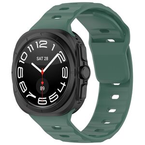 F�r Samsung Galaxy Watch Ultra 47mm Solid Color Silikon Sport Arm Band Ersatz