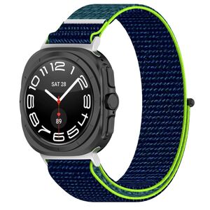 Fr Samsung Galaxy Watch Ultra 47mm Nylon Klettverschluss Arm Band M9