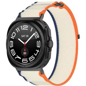 F�r Samsung Galaxy Watch Ultra 47mm Nylon Klettverschluss Arm Band M1