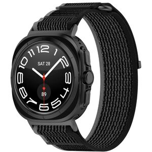 F�r Samsung Galaxy Watch Ultra 47mm Nylon Klettverschluss Arm Band M3
