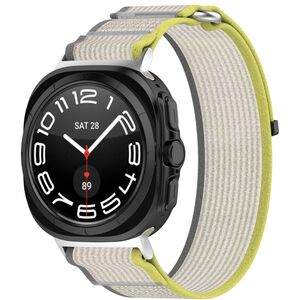 F�r Samsung Galaxy Watch Ultra 47mm Nylon Klettverschluss Arm Band M4