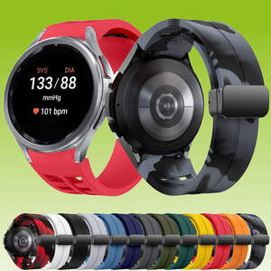 F�r Samsung Galaxy Watch FE / 6 / 5 / 4 40mm Silikon Magnetisch Schnalle Armband