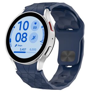 F�r Samsung Galaxy Watch FE / 6 / 5 / 4 40mm Silikon Arm Band D- Blau