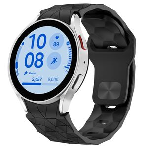 F�r Samsung Galaxy Watch FE / 6 / 5 / 4 40mm Silikon Fu�ball Design Arm Band