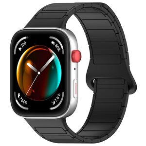 F�r Huawei Watch Fit 4 / 4 Pro / 3 Two Color Silikon Arm Band Schwarz