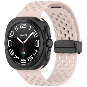 Fr Samsung Galaxy Watch Ultra 47mm Silikon Magnetische Schnalle Ersatz Armband
