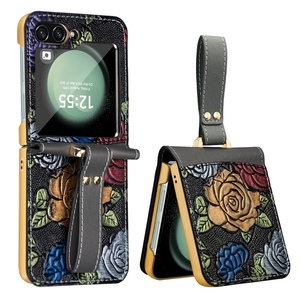 F�r Samsung Galaxy Z Flip 7 FE 6 5 Motiv H�lle Handschlaufe integriertem Glas