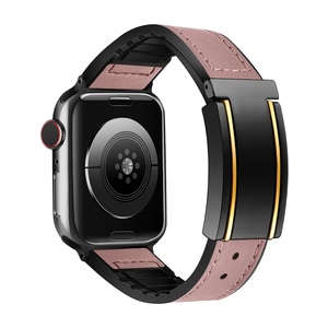 Fr Apple Watch SE 2023 44 / 40mm Hochwertiges Kunstleder Magnetschnalle Armband