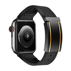 Fr Apple Watch SE 2023 44 / 40mm Hochwertiges Kunstleder Magnetschnalle Armband