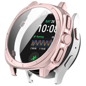 Fr Samsung Galaxy Watch 7 44 / 40mm Kunststoff Smart Hlle + Schutz Hart Glas