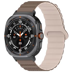 Fr Samsung Galaxy Watch Ultra 47mm Silikon Magnetisches Arm Band