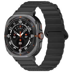 F�r Samsung Galaxy Watch Ultra 47mm Punktmuster Silikon Magnetisches Arm Band