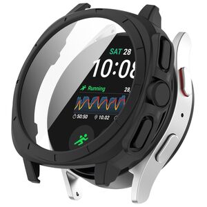 F�r Samsung Galaxy Watch 7 40mm Kunststoff H�lle + Hart Glas Schwarz