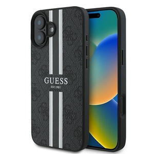 GUESS Apple iPhone 16 Plus Hardcase Hlle 4G Streifen Design MagSafe