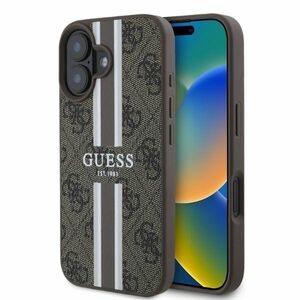 GUESS Apple iPhone 16 Plus Hardcase Hlle 4G Streifen Design MagSafe