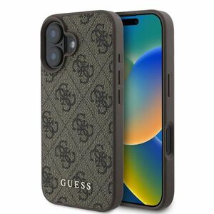 GUESS Apple iPhone 16 Hardcase 4G Classic Design Schutz Hlle Braun
