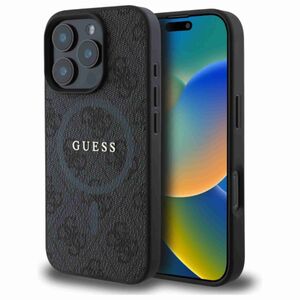 GUESS Apple iPhone 16 Pro Max Hardcase 4G Ring Classic Logo MagSafe