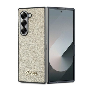 GUESS Samsung Galaxy Z Fold6 H�lle 4G Glitzerschrift Design Gold