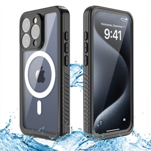 F�r Apple iPhone 16 Pro MagSafe Full Body Wasserdichte H�lle Tasche