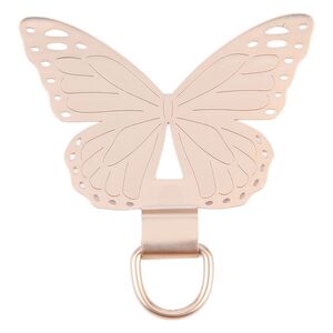 F�r Smartphones Schmetterling Metall Lanyard Befestigungsring Gold