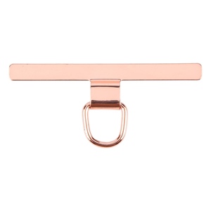 F�r Smartphones T Form Design Metall Lanyard Befestigungsring Rosa