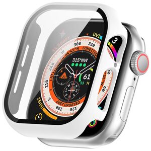 Fr Apple Watch Series 11 / 10 46mm Kunststoff Hlle + H9 Glas Wei