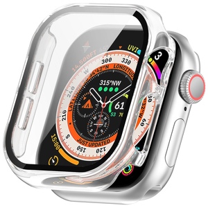 Fr Apple Watch Series 11 10 46 / 42mm Kunststoff Hlle + Schutz 9H Hart Glas