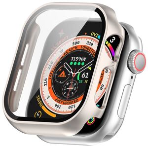 Fr Apple Watch Series 11 10 46 / 42mm Kunststoff Hlle + Schutz 9H Hart Glas