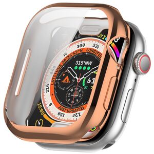 Fr Apple Watch Series 11 / 10 46mm Full Cover TPU Hlle Rose Gold