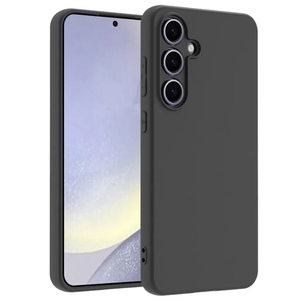 F�r Samsung Galaxy S24 FE 5G Silikon TPU Schutz H�lle Flexibel Schwarz