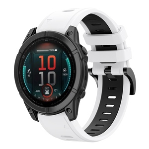 Fr verschiedene Smartwatches Zweifarbiges Sport Silikon Ersatz Armband AUSWAHL