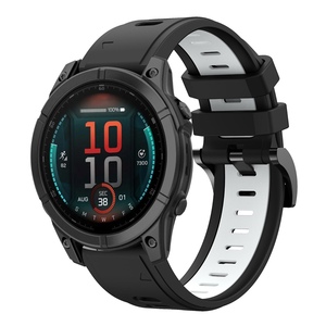 Fr verschiedene Smartwatches Zweifarbiges Sport Silikon Ersatz Armband AUSWAHL