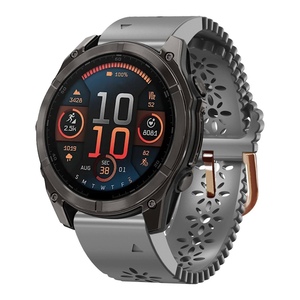 Fr Garmin Fenix 8 AMOLED 43mm Spitzen Design Atmungsaktive 20mm Silikon Armband