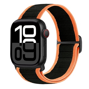 Fr verschiedene Apple Watch Modelle Nylon Elastisches Schnallen Ersatz Armband
