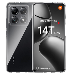 F�r Xiaomi 14T Pro Silikon TPU Schutz Handy H�lle Cover Transparent