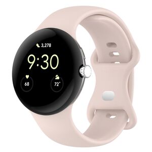 Fr Google Pixel Watch 3 45mm Silikon Armband Butterfly Gre S Rosa