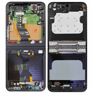 Samsung Display LCD Mittelrahmen f�r Galaxy Z Flip6 GH82-35016E Ersatzteil Schwarz