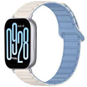 F�r Xiaomi Redmi Watch 5 Active Two Color Magnetisches Armband Wei�