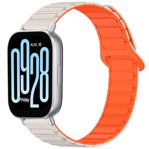 F�r Xiaomi Redmi Watch 5 Active Two Color Magnetisches Armband Beige