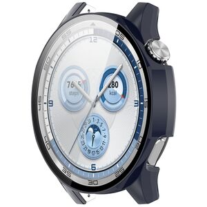 F�r Huawei Watch GT 5 46mm Kunststoff PC H�lle + H9 Hart Glas D- Blau