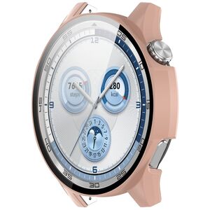 F�r Huawei Watch GT 5 46mm Kunststoff PC H�lle + H9 Hart Glas Rosa