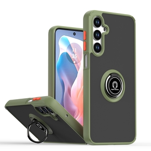 Fr Samsung Galaxy A16 5G Q Shadow Design TPU / PC Hlle Ring Hellgrn