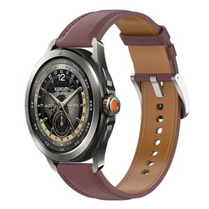 Fr Xiaomi Watch S4 Sport Echt Leder Armband mit Edelstahl-Schnellverschluss