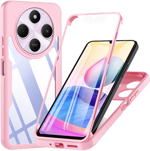 Fr Xiaomi Redmi 14C Full Cover Acrylic Hybrid TPU Schutz Hlle Rosa