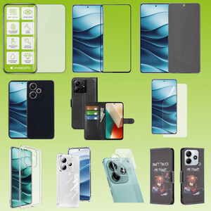 Fr Xiaomi Redmi Note 14 5G Hlle Case Tasche TPU Hart Glas Folie AUSWAHL